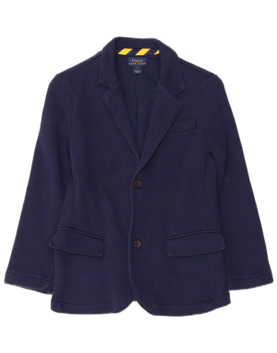 Polo Ralph Lauren Chaqueta tipo blazer de 2 botones para niño 6-7 años Algodón azul marino