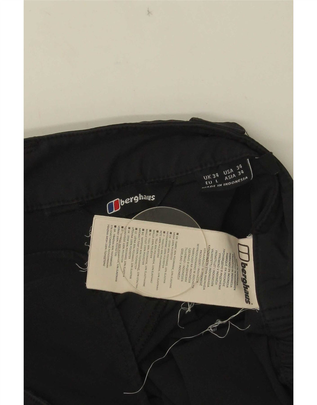 Berghaus Pantalón Cargo Recto Hombre W34 L30 Poliamida Gris