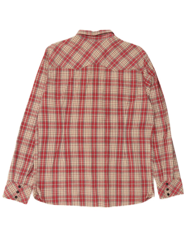 Levi's Camisa Western Slim Fit para Hombre XL Algodón Rojo