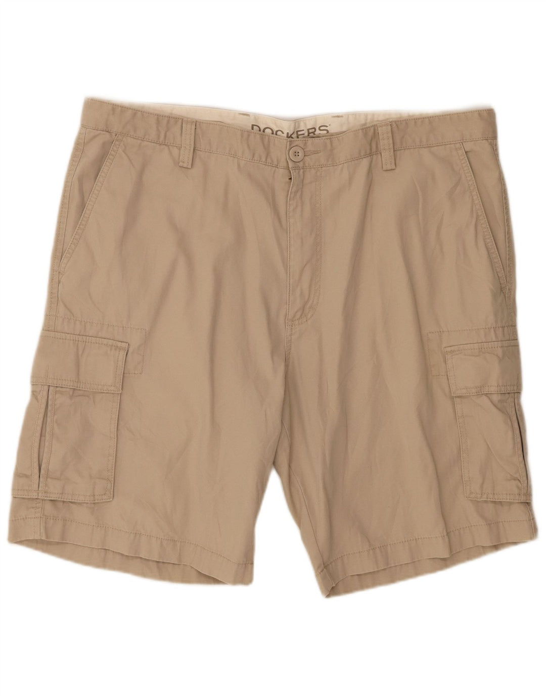 Dockers Pantalones cortos cargo para hombre W42 2XL Algodón beige
