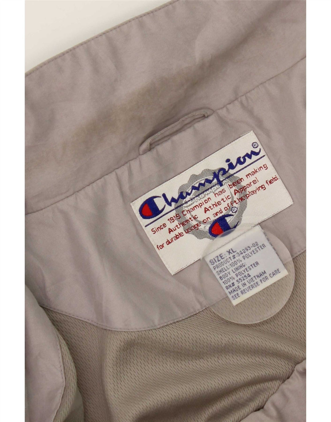 Champion Chaqueta impermeable para hombre UK 42 XL Poliéster color block gris