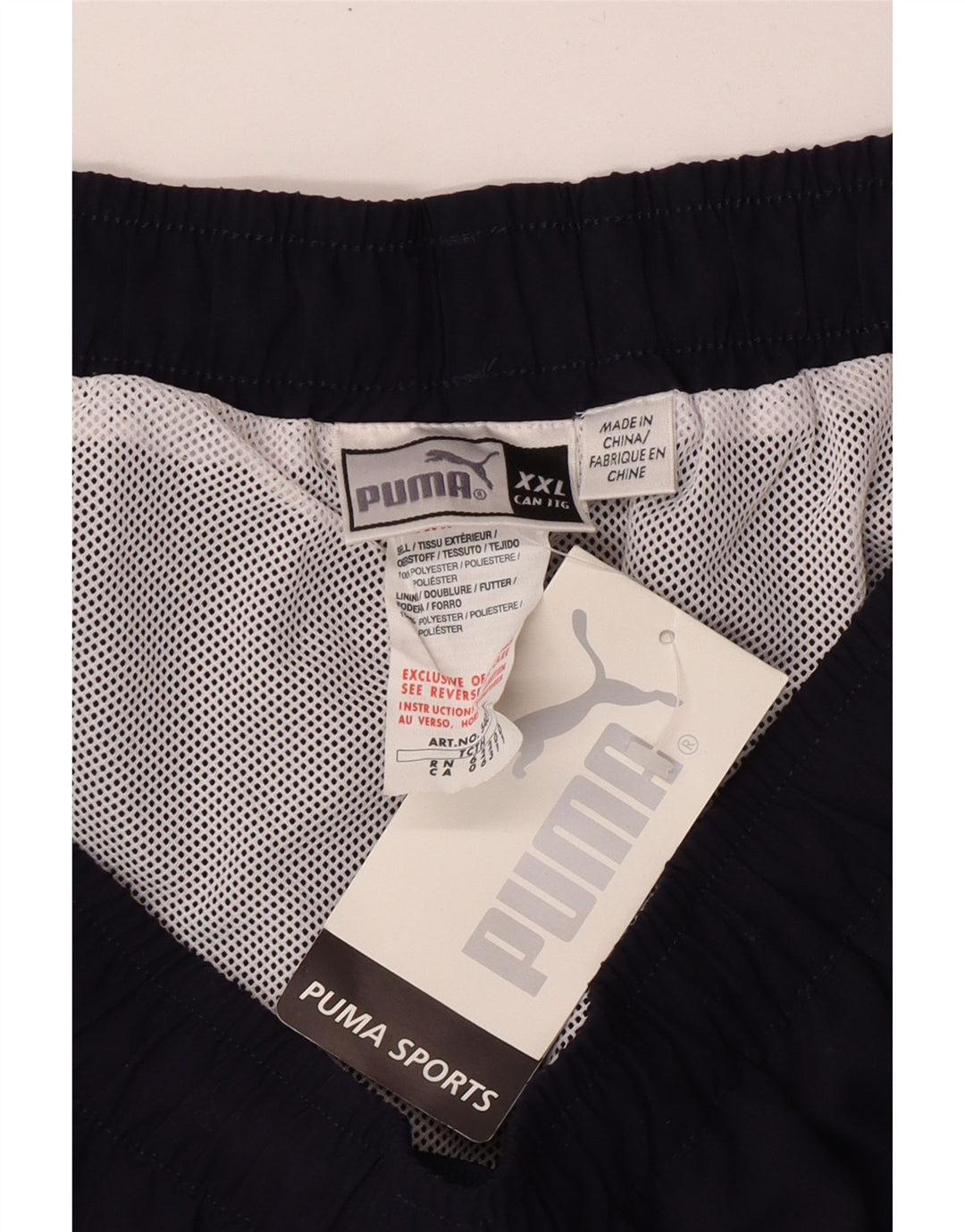 Puma Pantalones cortos deportivos para hombre 2XL Azul marino Poliéster