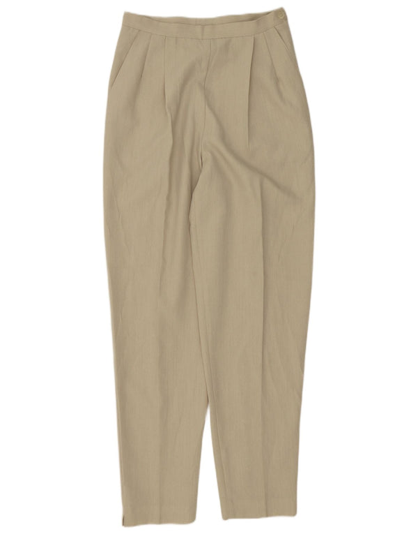Marks & Spencer Pantalones chinos de cintura alta para mujer UK 14 Medium W24 L30 Beige