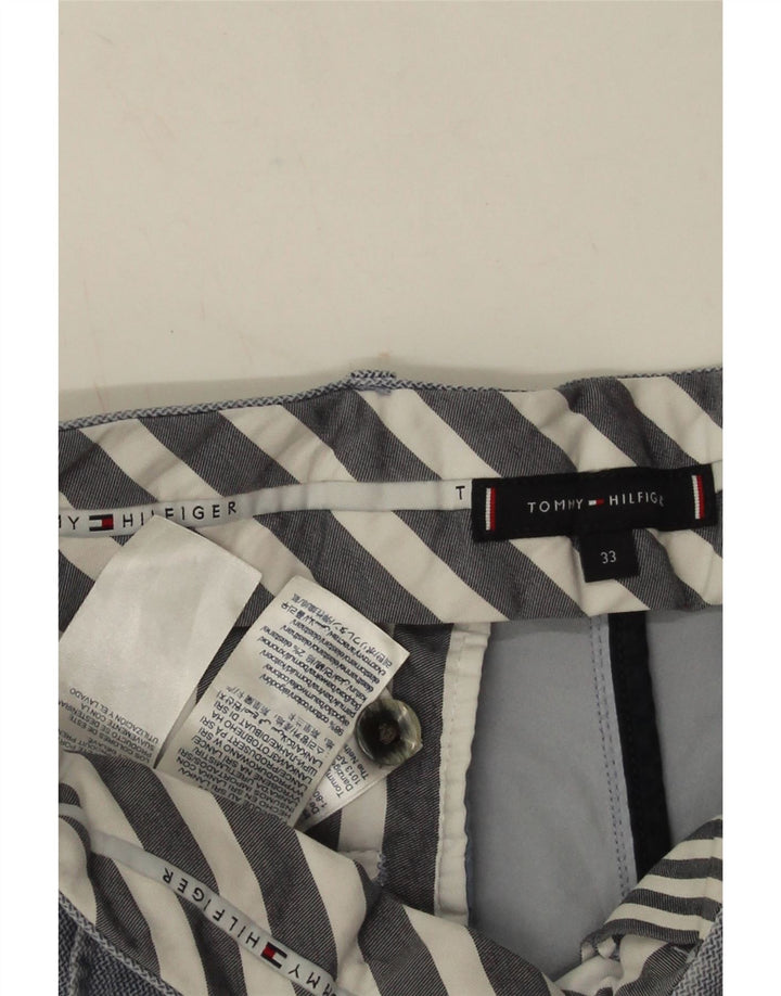 Tommy Hilfiger Pantalones cortos chinos para hombre W33 Algodón azul medio