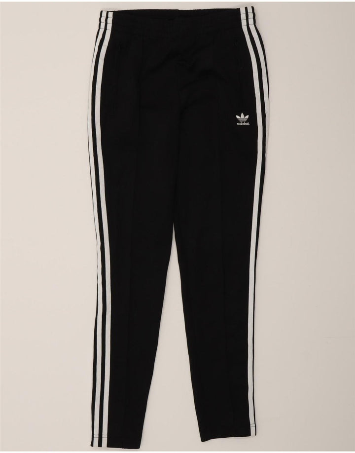 Adidas Pantalones de chándal para mujer UK 8 Small Negro Poliéster
