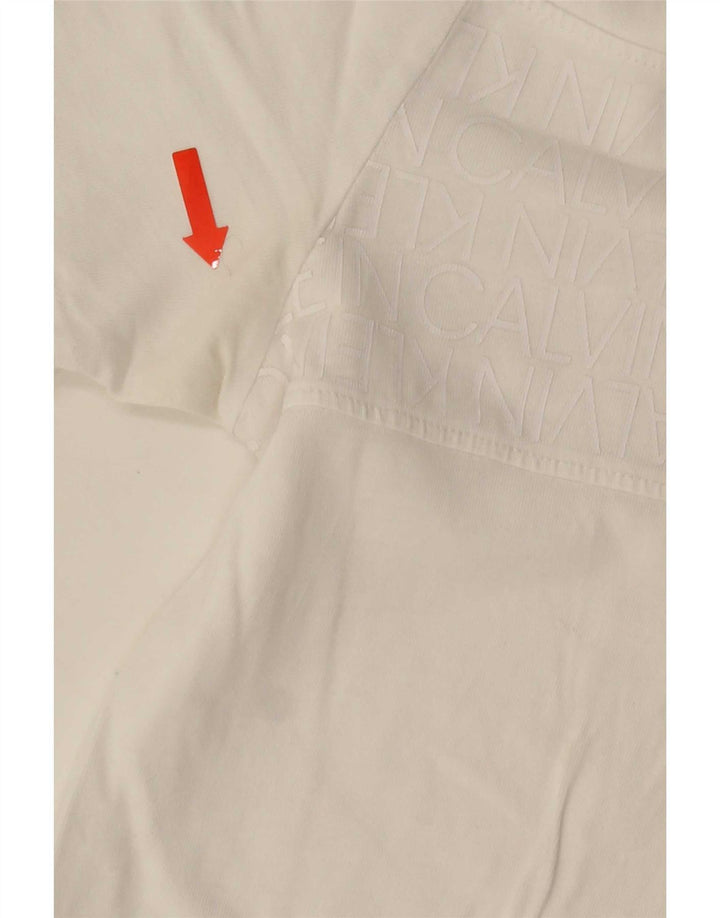 Calvin Klein - Camiseta gráfica para hombre, talla grande, color blanco