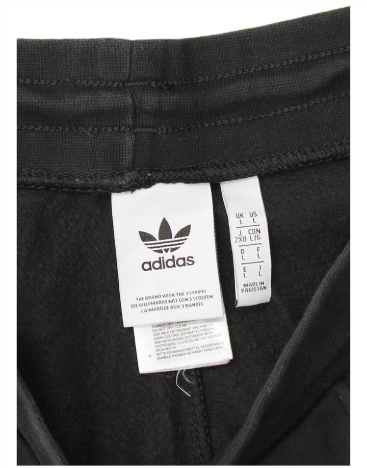 ADIDAS Hombre Chándal Pantalones Joggers Grande Negro Algodón