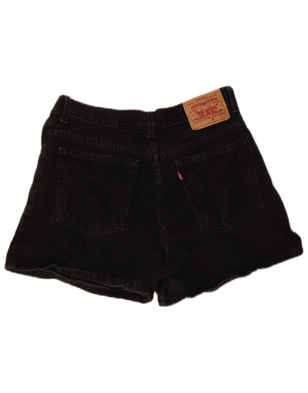 Levi's Pantalones cortos de mezclilla de talle alto para mujer Talla 13 Algodón negro grande