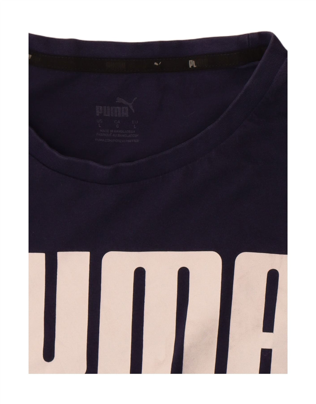 Puma - Camiseta gráfica para hombre, talla grande, azul marino
