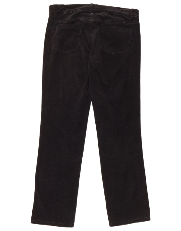 Benetton Pantalón Recto De Pana IT 42 Medium W30 L28 Negro