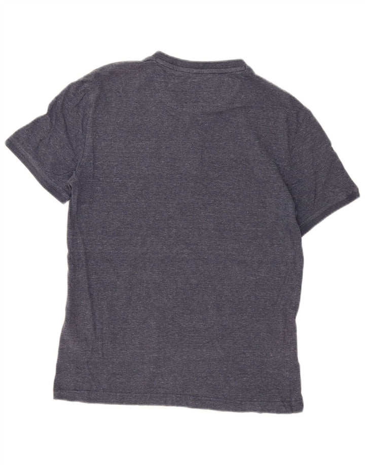 Superdry Camiseta para hombre Top de algodón moteado en azul medio