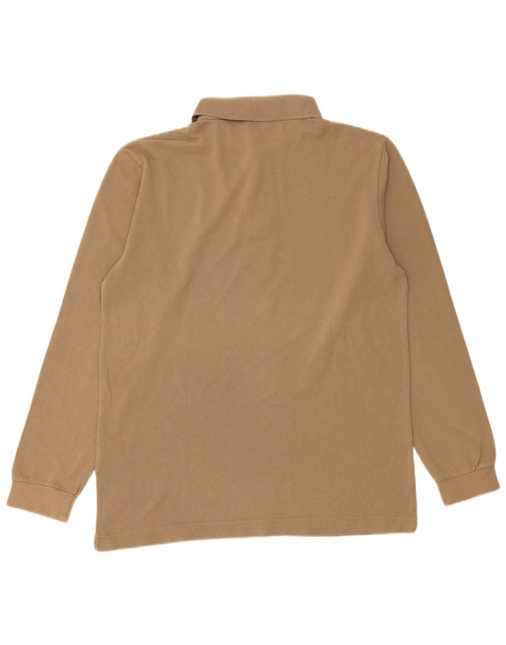 Kappa Polo De Manga Larga De Algodón Beige Medio Hombre