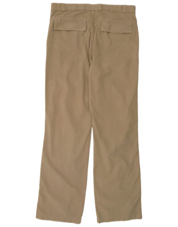 Playlife Pantalón Chino Recto Para Hombre Grande W36 L33 Algodón Beige