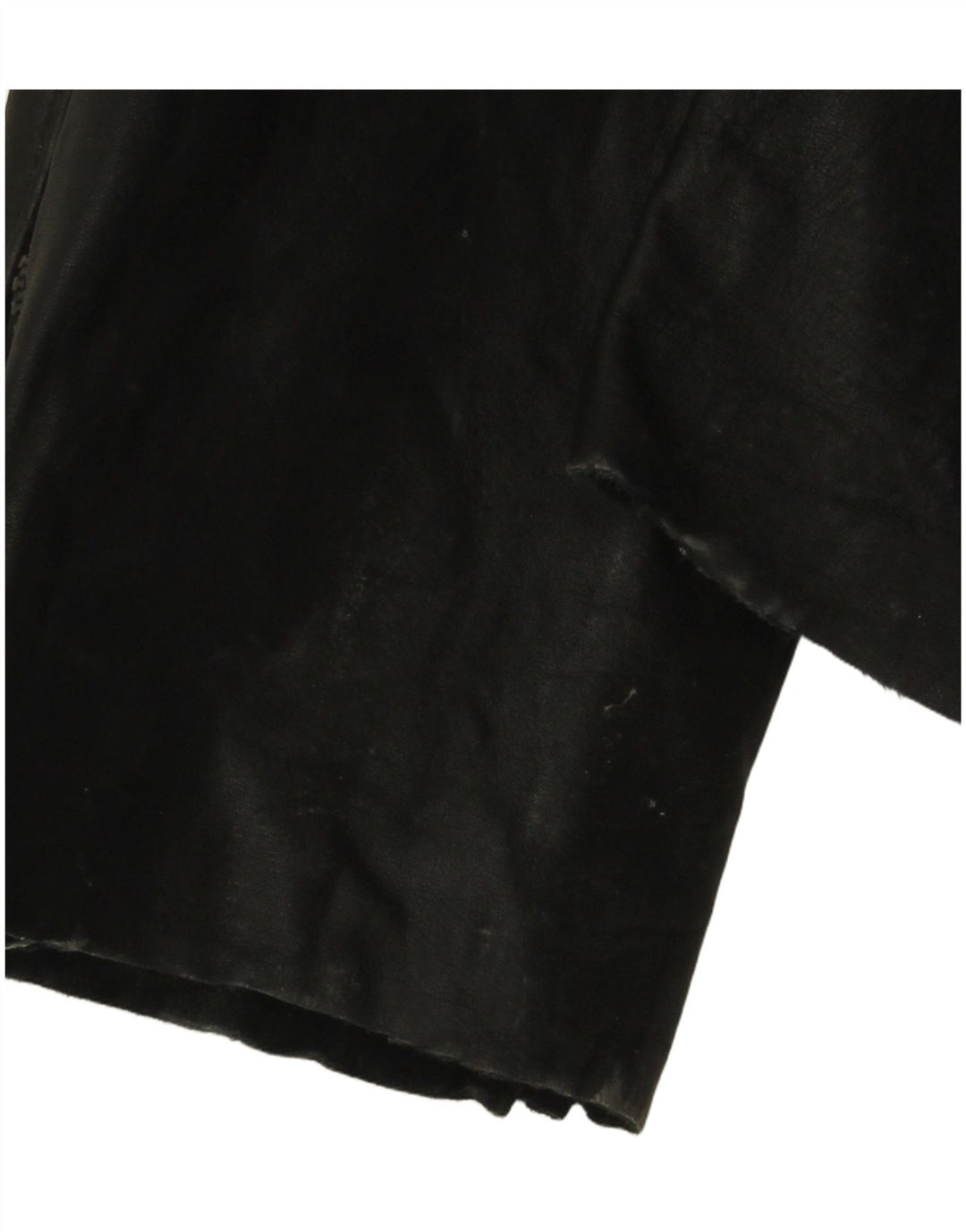 VINTAGE Mono de cuero sin mangas para mujer Reino Unido 12 Cuero negro medio