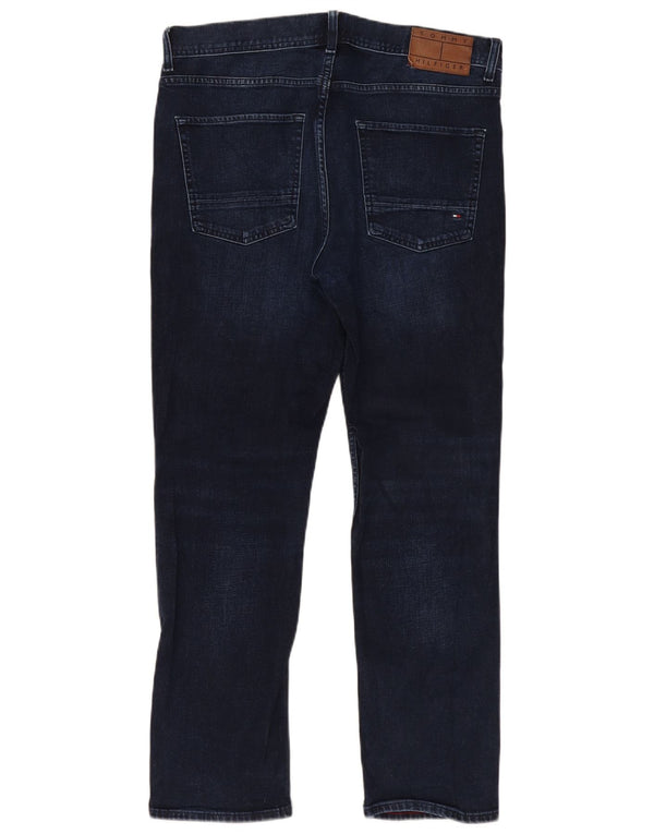 Tommy Hilfiger Vaqueros rectos Denton para hombre W34 L30 Algodón azul marino