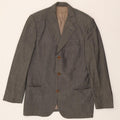 Hugo Boss Chaqueta tipo blazer de 3 botones para hombre EU 50 Grande Gris Lana virgen