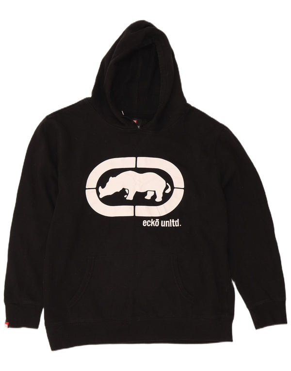 Ecko Unltd Jersey con capucha gráfico para hombre 2XL Algodón negro