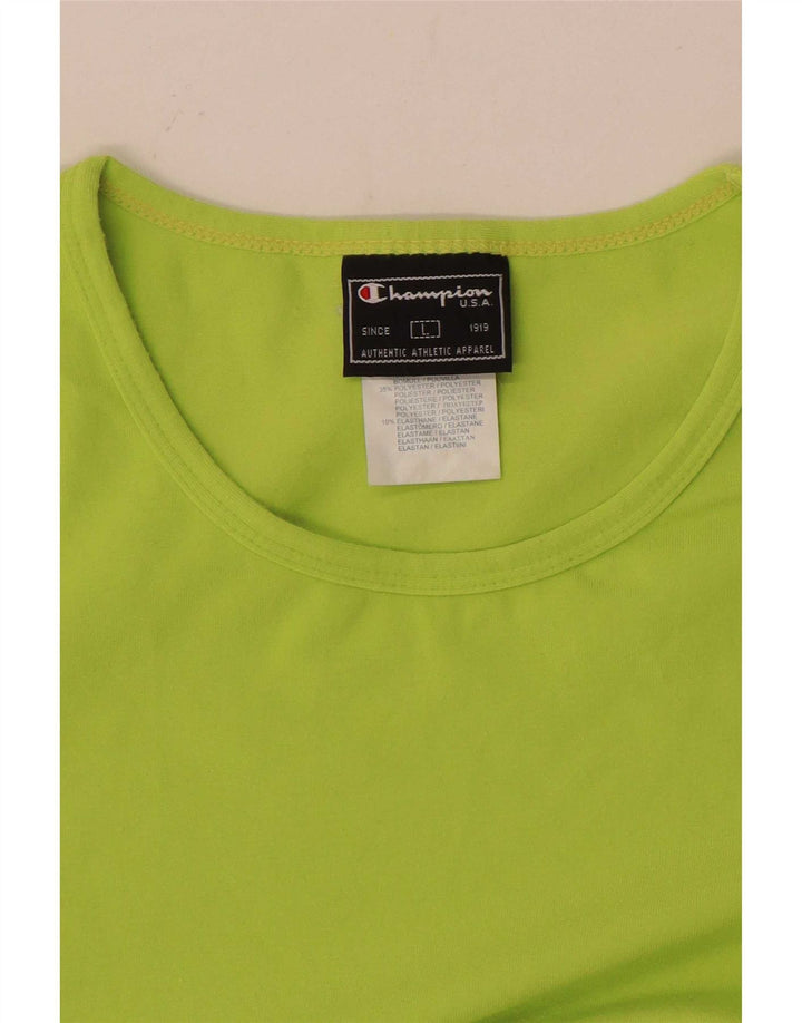 Champion Camiseta para mujer Top UK 44 Grande Poliéster verde