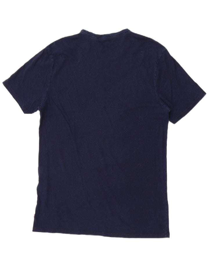 Levi's Hombre Camiseta Gráfica Top Medium Azul Marino Algodón
