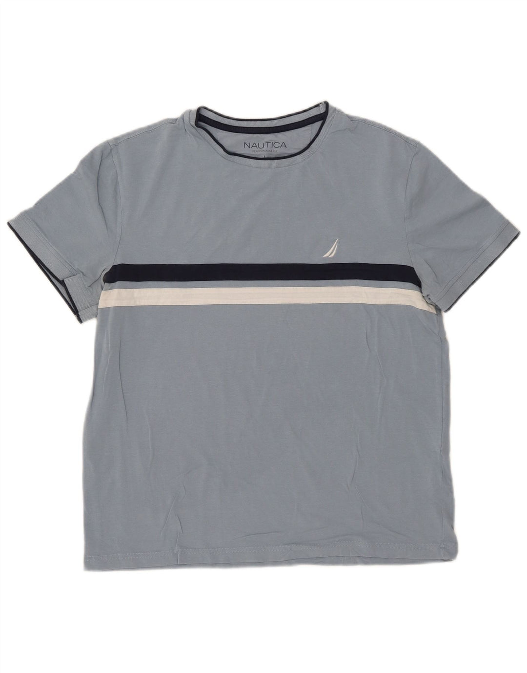 Camiseta Nautica Hombre Top Grande Algodón Azul