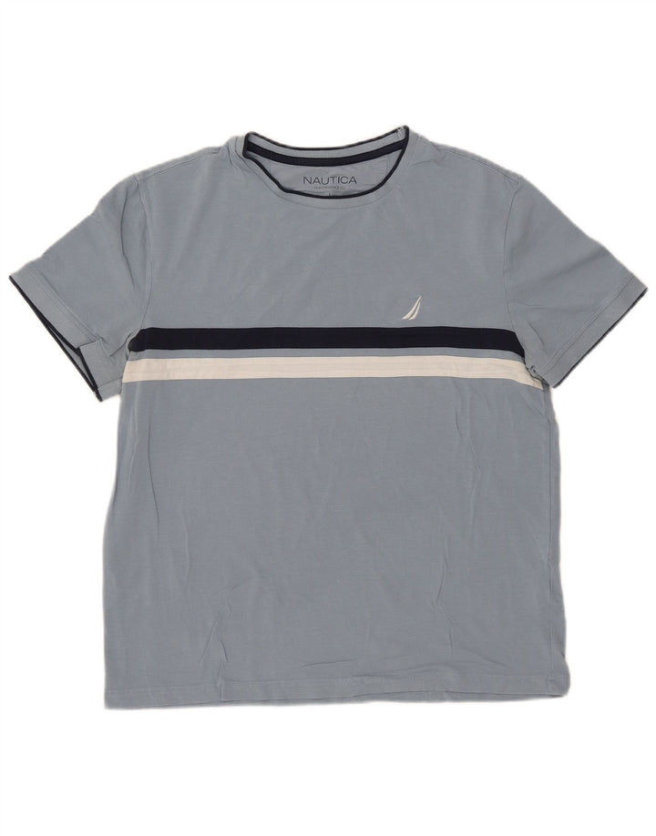 Camiseta Nautica Hombre Top Grande Algodón Azul