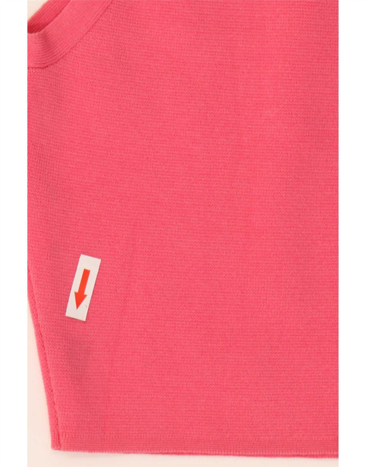 Zara Mujer Crop Chaleco Top Reino Unido 42 Medio Rosa