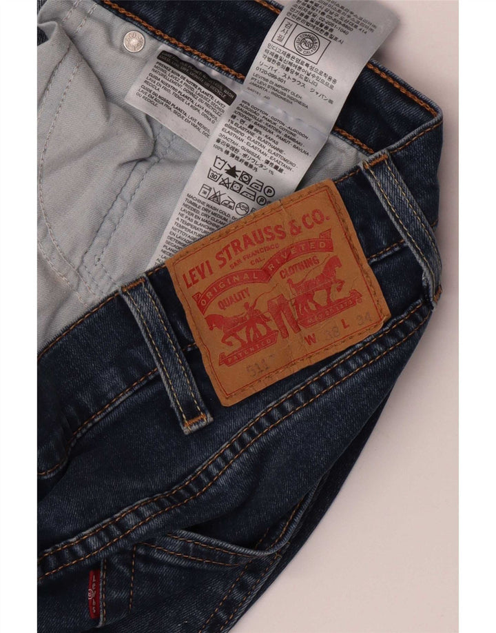 Levi's Hombre 511 Slim Jeans W38 L34 Algodón Azul