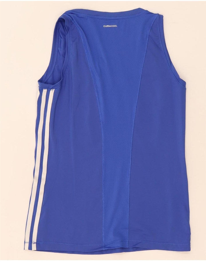 Adidas Mujer Climacool Chaleco Top UK 8/10 Pequeño Azul