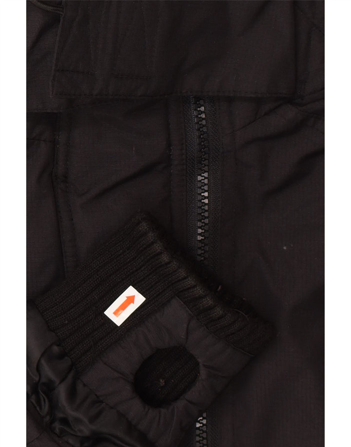 SUPERDRY Chaqueta cortavientos con capucha y ajuste holgado para mujer UK 40 Small Black