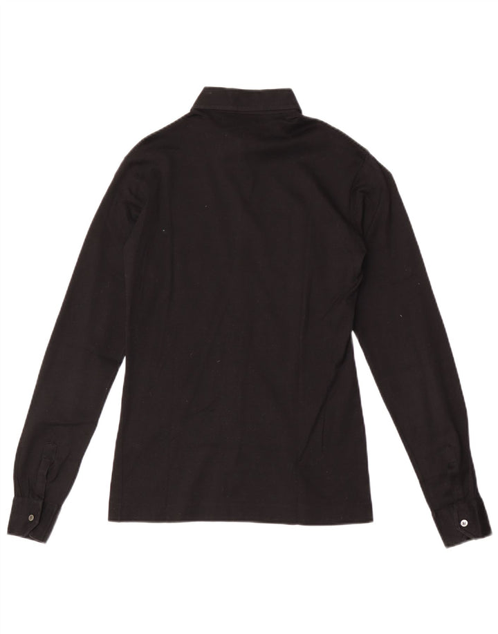 Vintage mujer camisa Reino Unido 10 pequeño negro