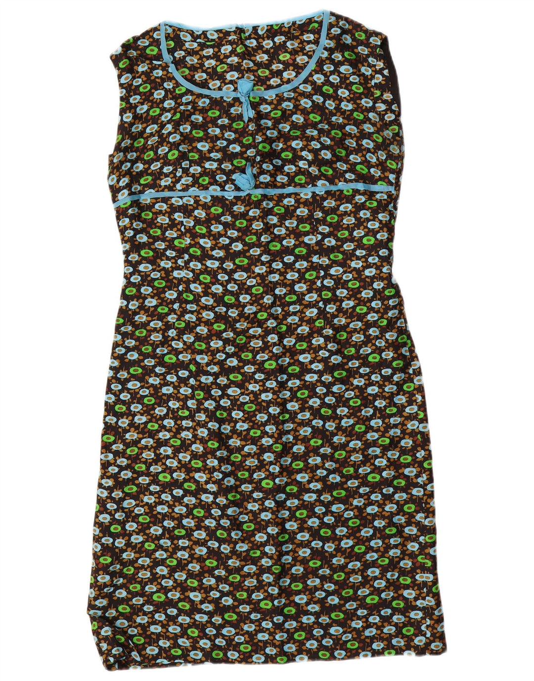 VINTAGE Mujer 3/4 Manga 2 Piezas Set UK 14 Medio Negro Floral