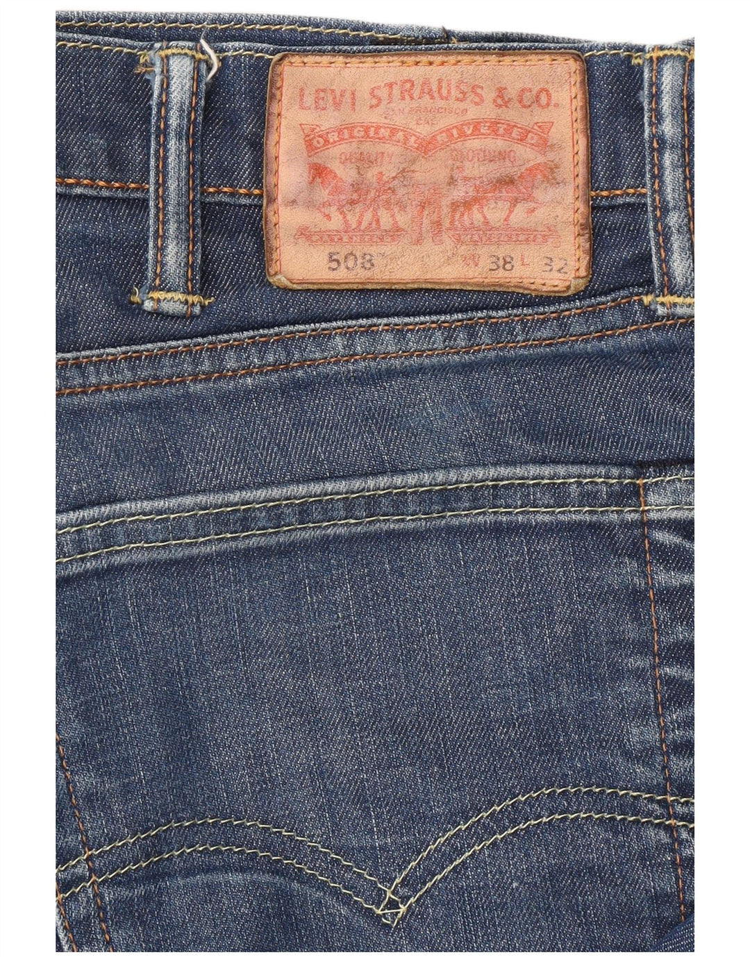 LEVI'S Vaqueros cónicos 508 para hombre W38 L32 Algodón azul