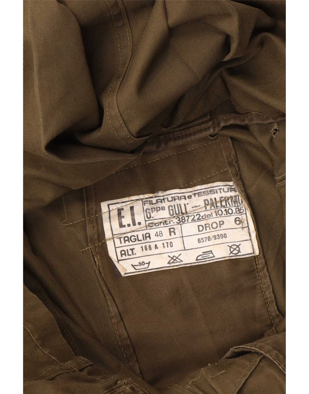 Chaqueta militar vintage para hombre IT 48 Caqui medio
