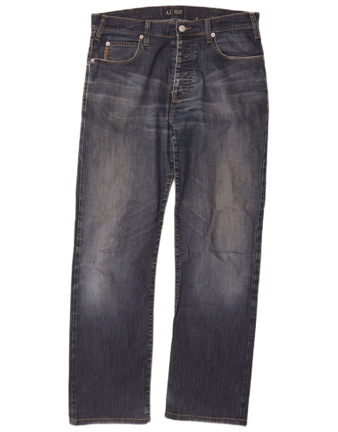 Vaqueros Armani Hombre Rectos W33 L29 Algodón Azul