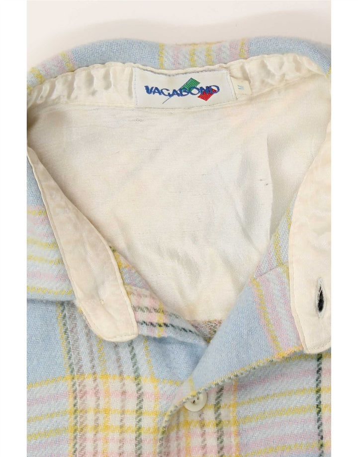Camisa Sobrecamisa De Franela A Cuadros Azul Medio Vagabond Hombre