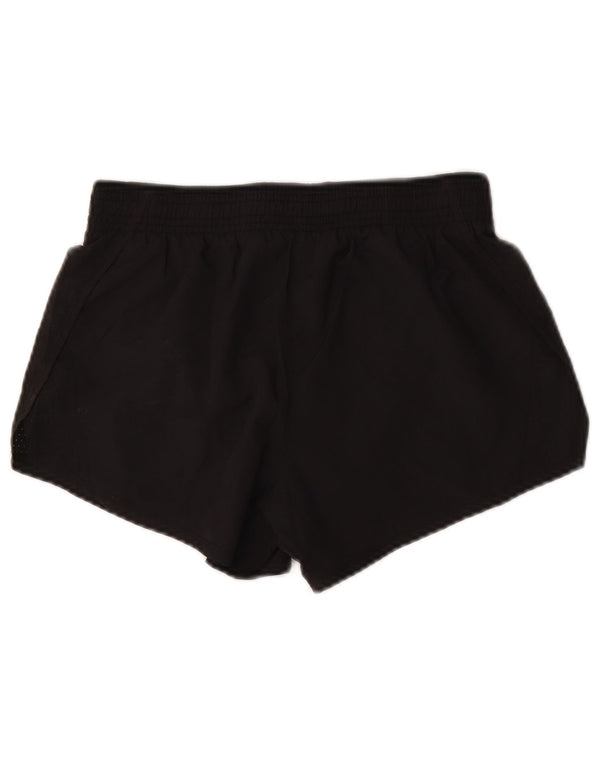 Nike Pantalones cortos deportivos para mujer UK 10 Small Negro Poliéster Deportes