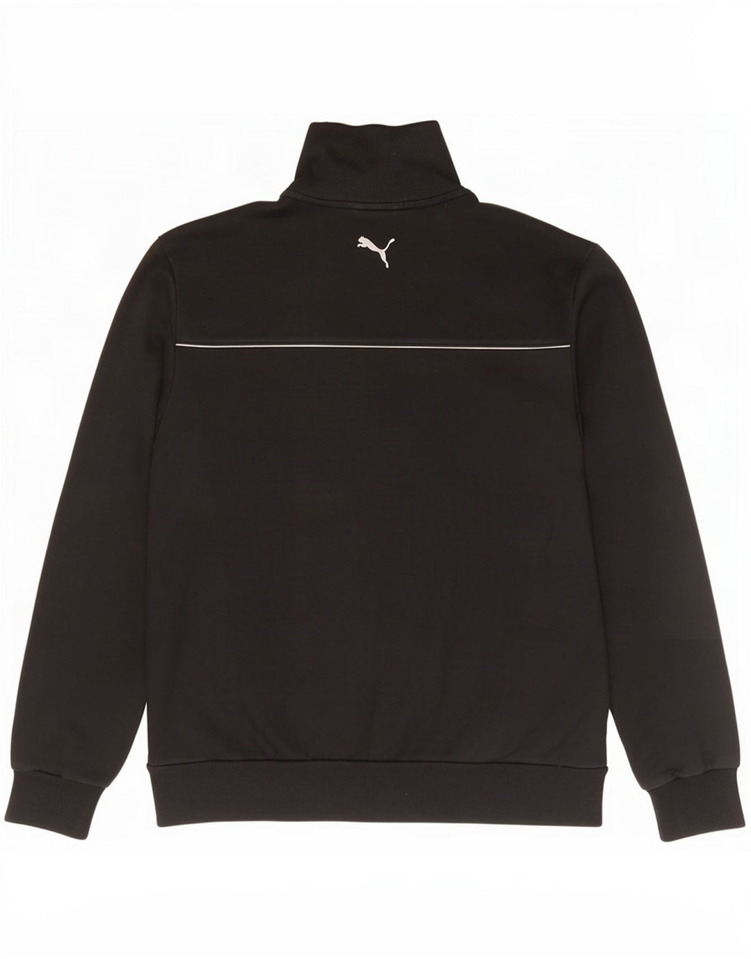 Puma Mens Graphic Chándal Top Chaqueta Grande Algodón Negro