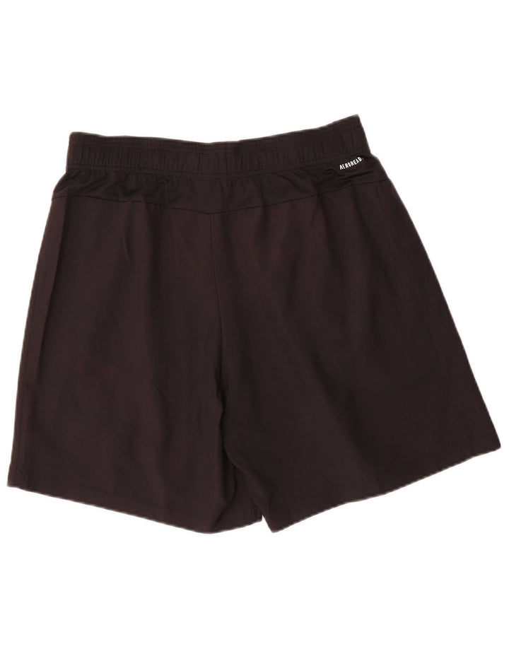 Adidas - Pantalones cortos deportivos Aeroready para hombre, tamaño grande, poliéster negro