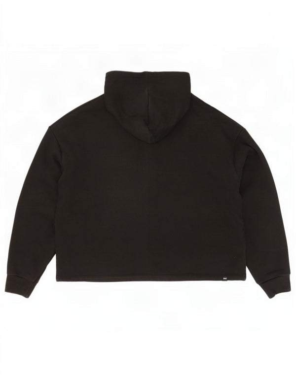 Puma - Sudadera con capucha para hombre, diseño gráfico de gran tamaño, talla 40, tamaño mediano, color negro