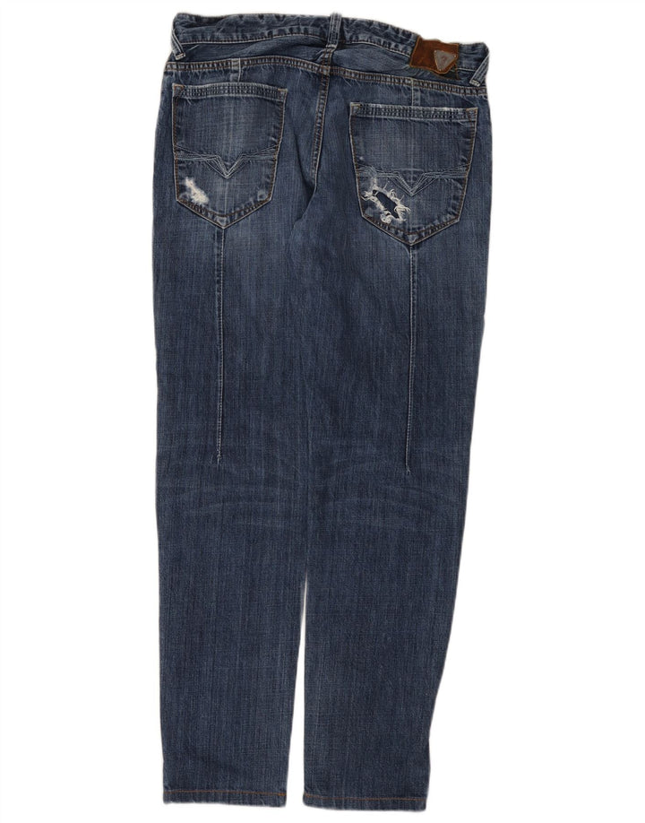 Guess Vaqueros ajustados desgastados para hombre W31 L30 Algodón azul