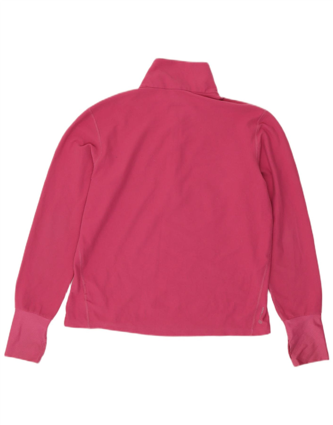 Adidas Mujer Zip Neck Jersey Chándal Top UK 12/14 Medium Pink