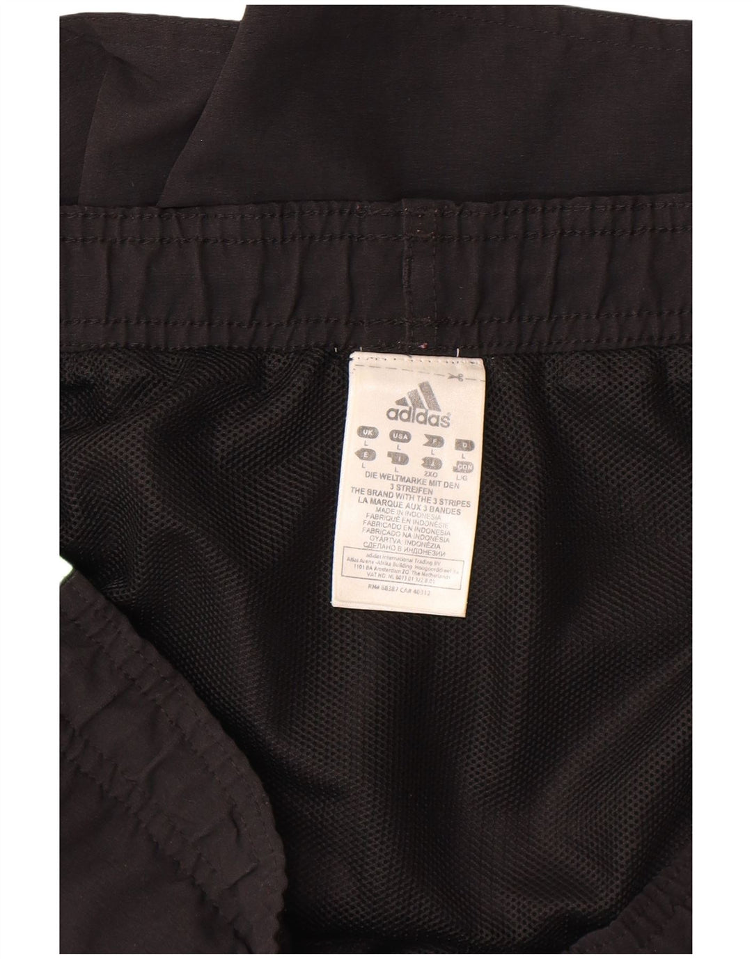 Adidas - Pantalones cortos deportivos para hombre, talla grande, nailon negro