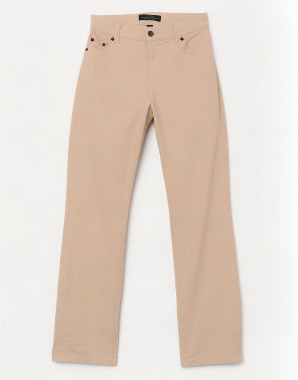 Ralph Lauren Pantalones rectos de pana para mujer US 0 XS W28 L31 Off White
