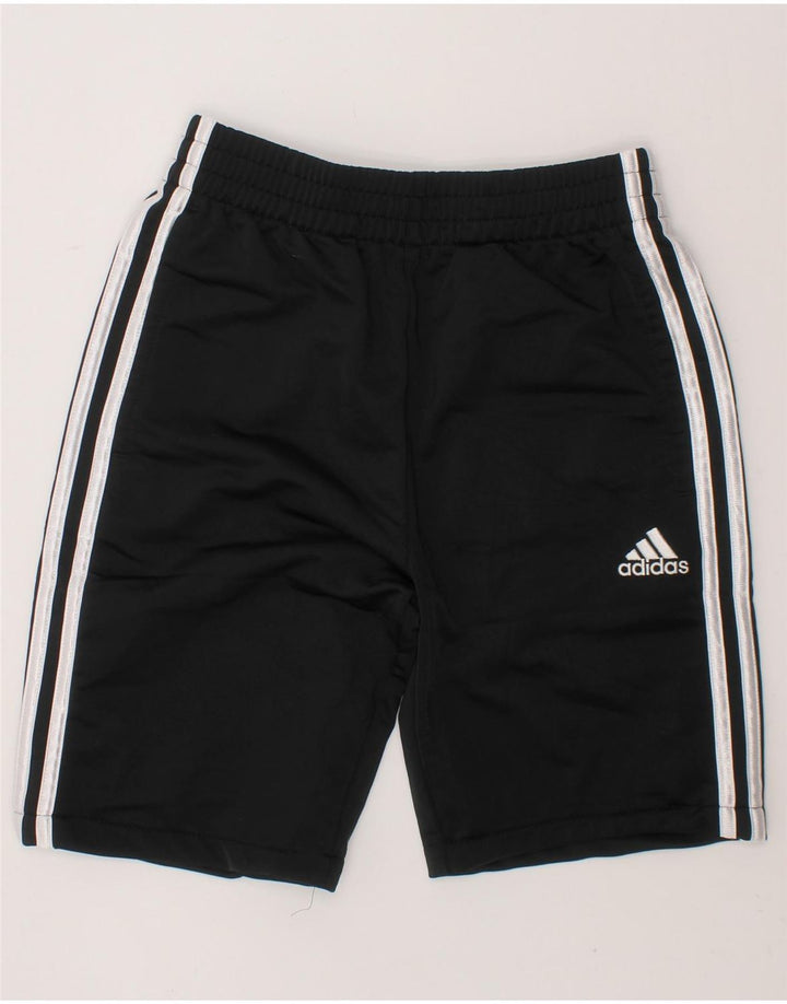 ADIDAS Boys Sport Shorts 10-11 Years Medium  Black Polyester Vintage Adidas and Second-Hand Adidas from Messina Hembry 