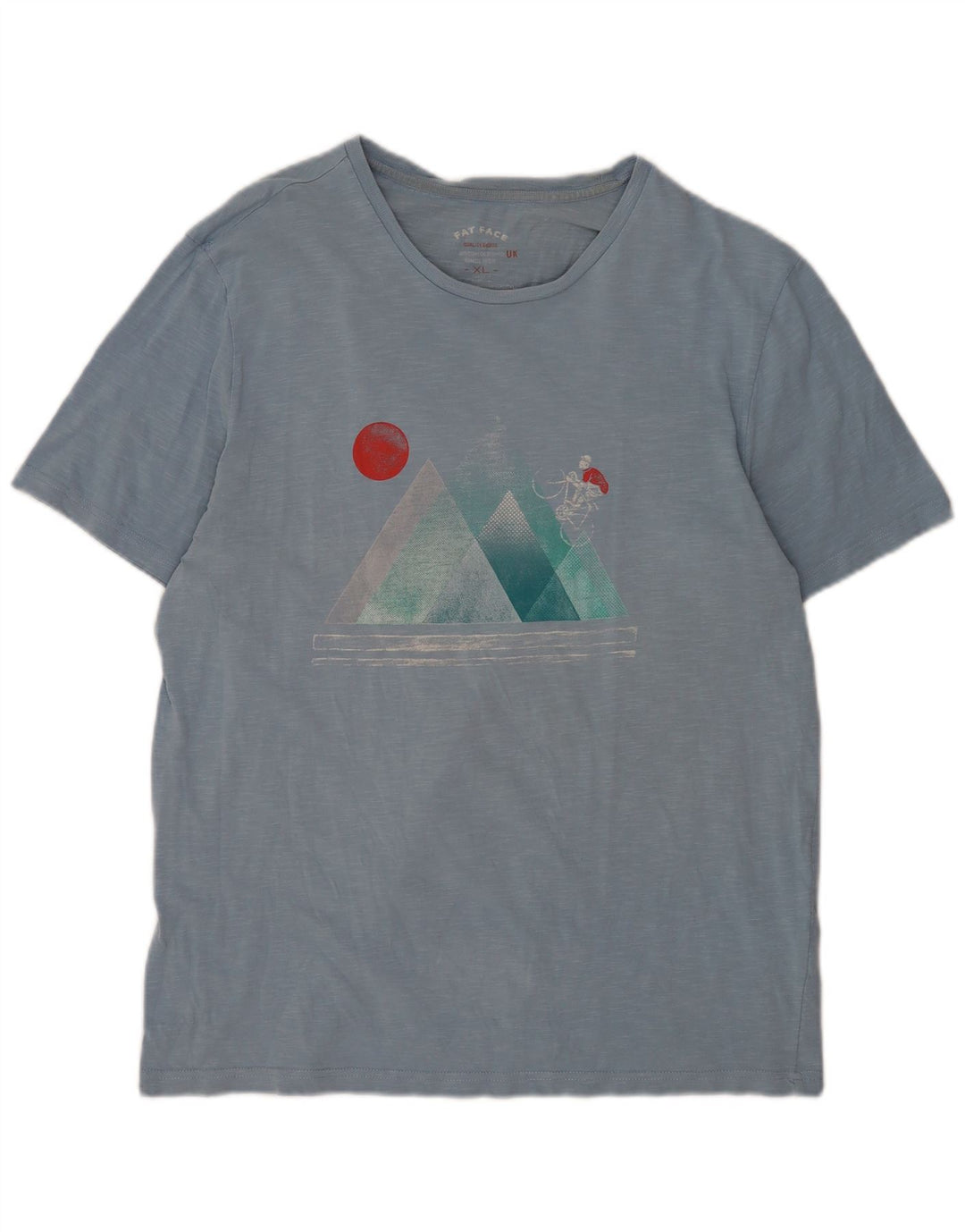 Fat Face Camiseta gráfica para hombre Top XL Algodón azul