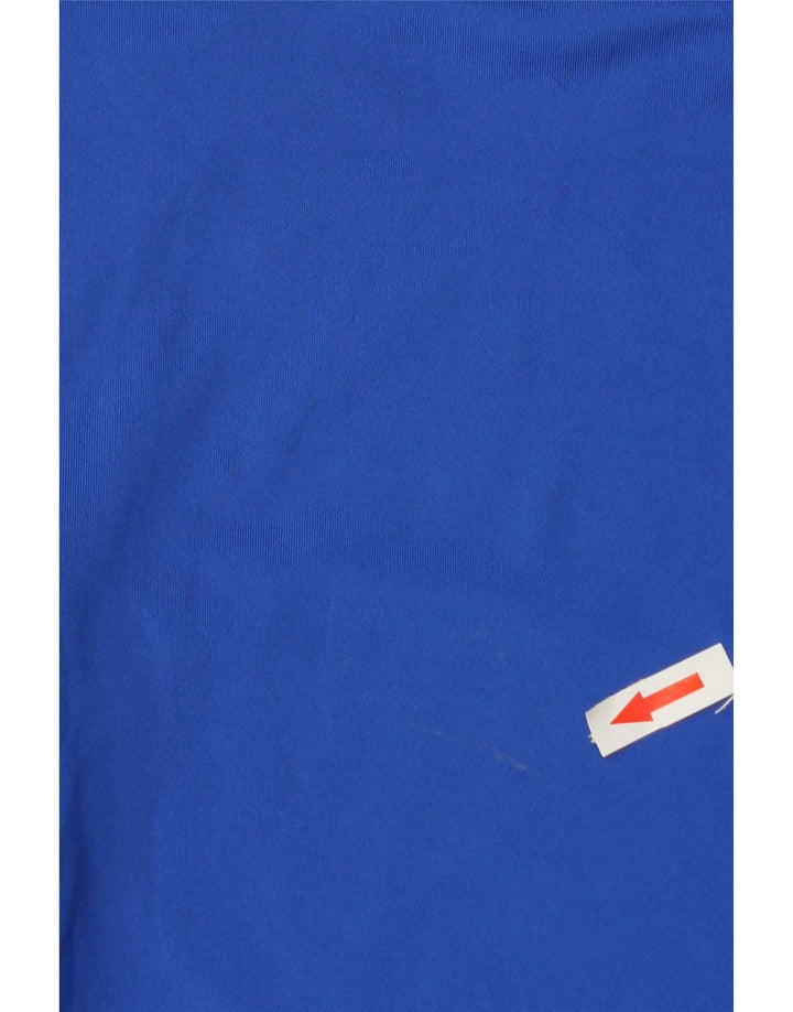 Nike Mens Dri Fit Top manga larga poliéster azul pequeño