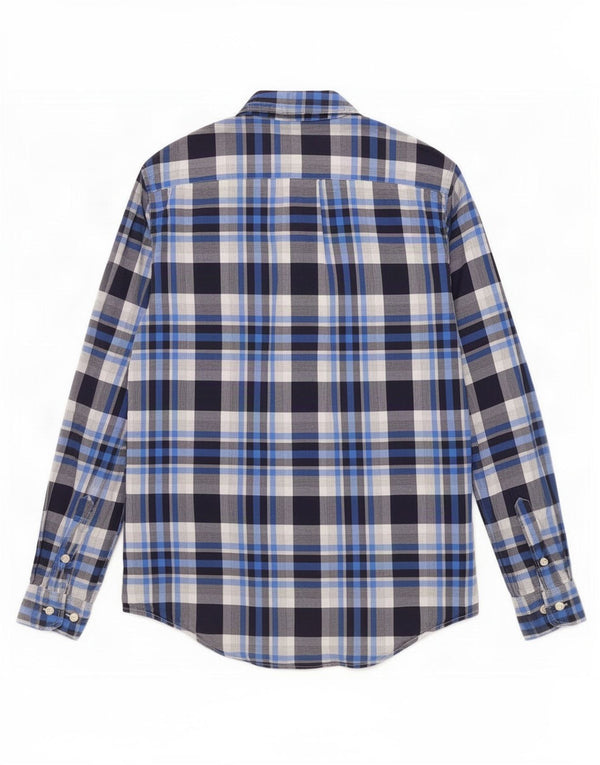 Camisa Tommy Hilfiger Hombre Algodón Azul Marino Mediano A Cuadros