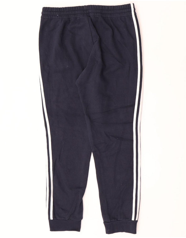 Adidas Hombre Pantalones De Chándal Joggers Grande Azul Marino Algodón