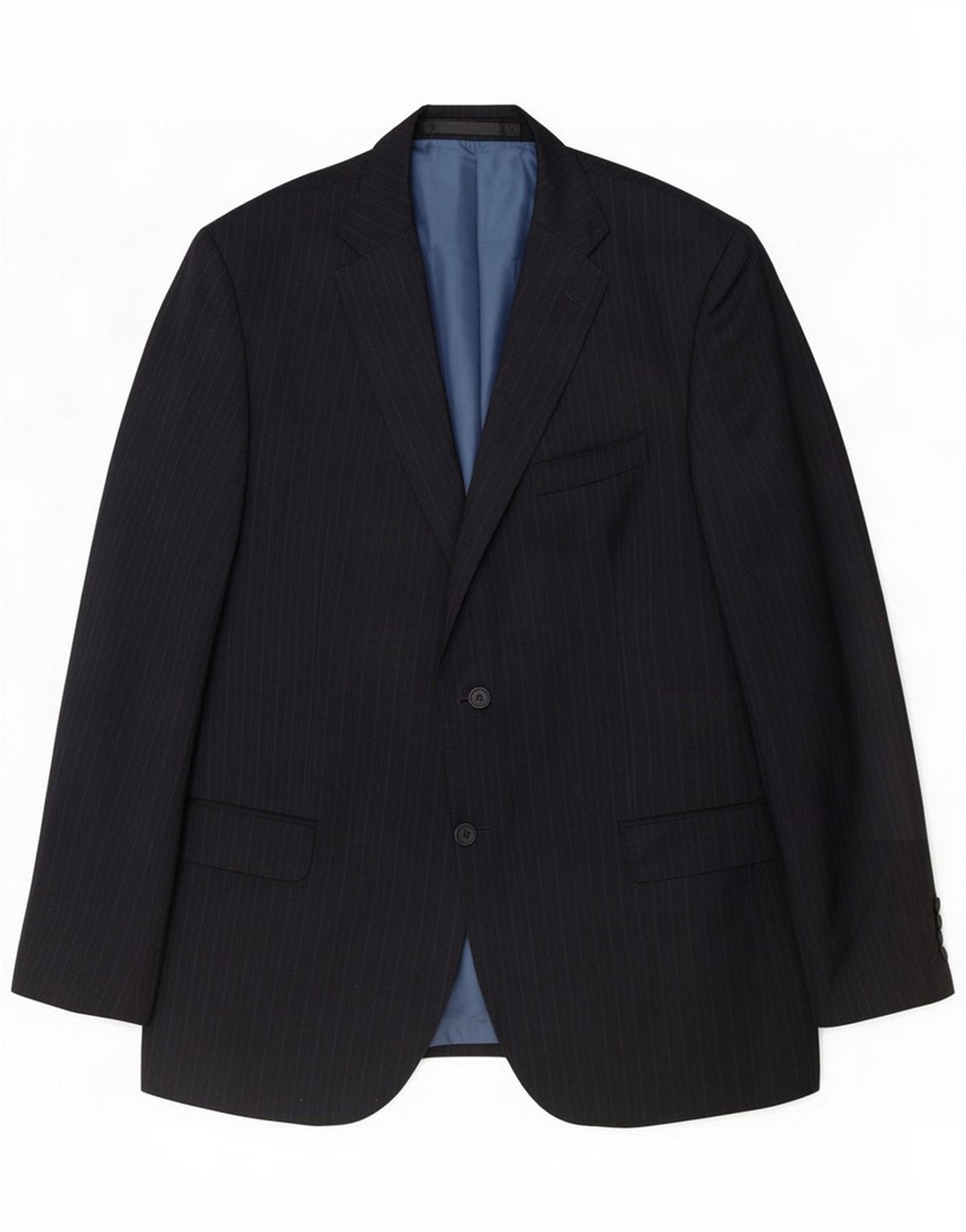 Marks & Spencer Chaqueta tipo blazer de 2 botones para hombre UK 42 Grande gris a rayas