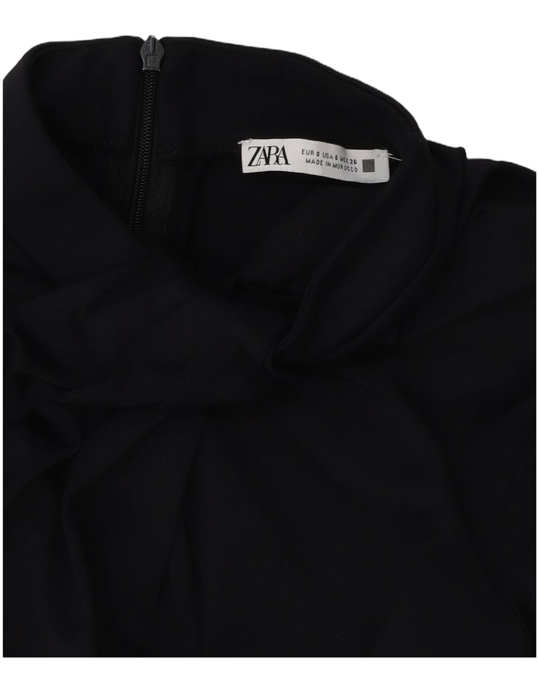 ZARA Womens Bodysuit UK 10 Small Black